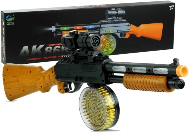Pistolet Karabiny AK 868-1 Światła Gra 60 cm