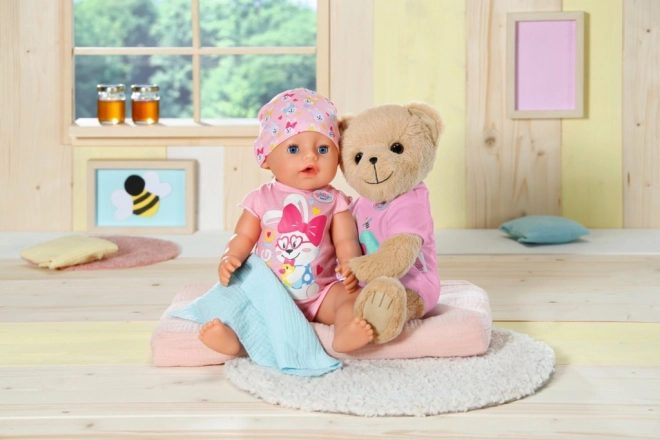 Miś BABY born, różowe ubranko