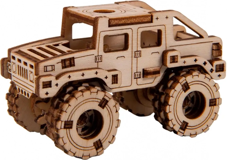 Drewniane puzzle 3D – monster truck 2