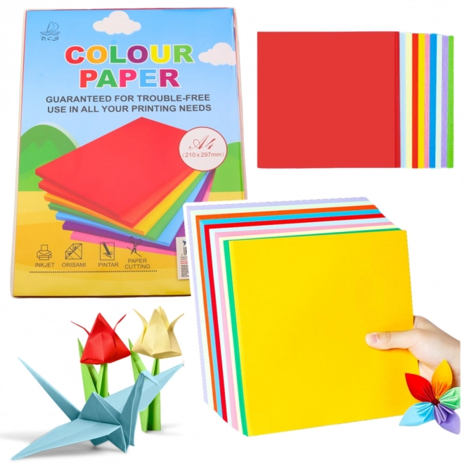 Papier kolorowy A4 do druku i prac ręcznych