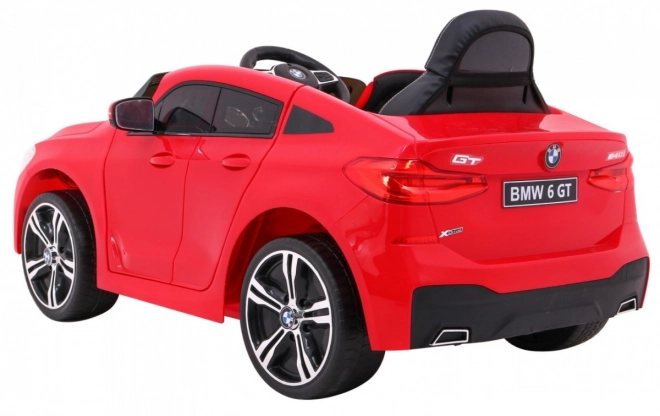 BMW 6 GT Auto na baterie czerwone + zdalne sterowanie + powolny start + EVA + pasy + LED MP3