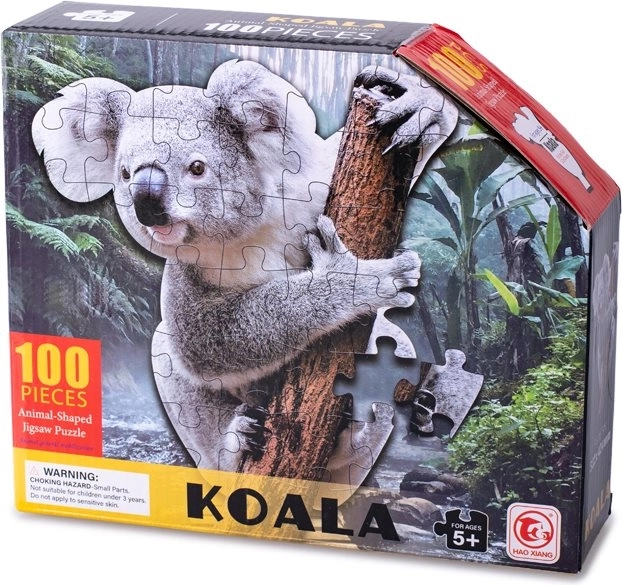 obrysowe puzzle koala 100 elementów