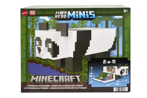 Zestaw figurek Minecraft domek do zabawy z pandą + 2 figurki