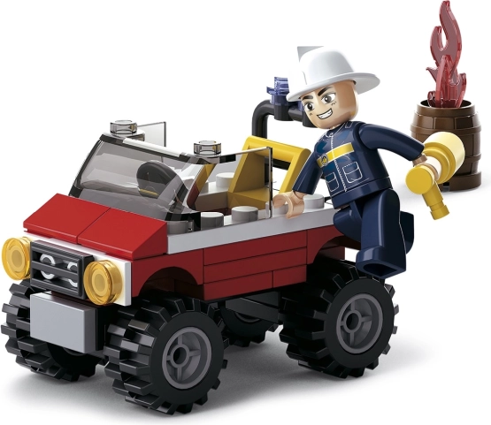 Sluban Strażacki jeep – zestaw klocków