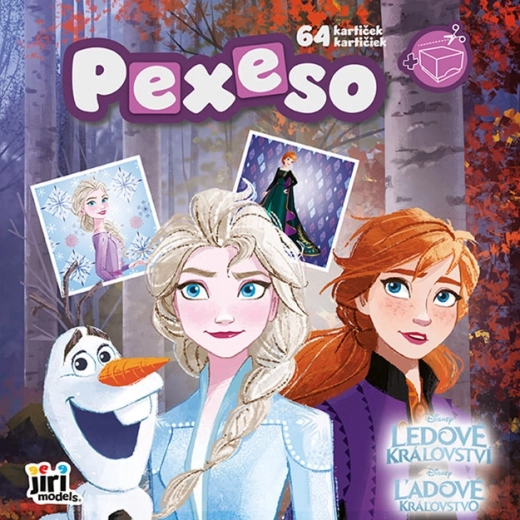 Pexeso w zeszycie Kraina Lodu