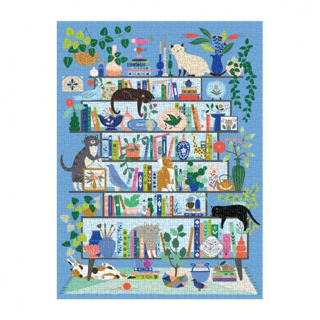 Puzzle Galison Kocia Biblioteka 1000 elementów