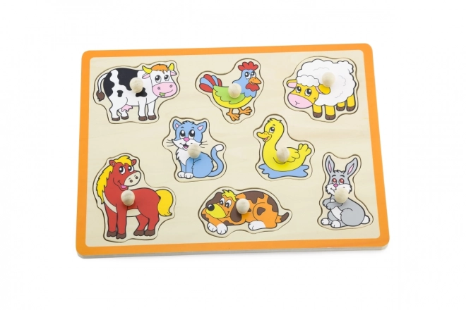 Drewniane puzzle Farma zwierząt Viga