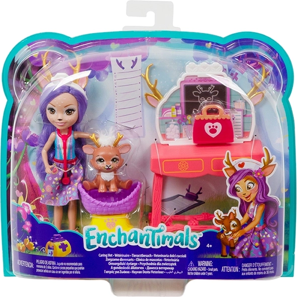 Enchantimals zestaw tematyczny lalka ze zwierzątkami i akcesoriami