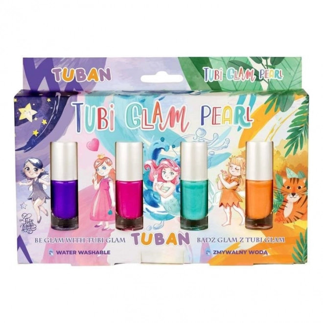 Zestaw 4 lakierów Tubi Glam Lacquer. - perła