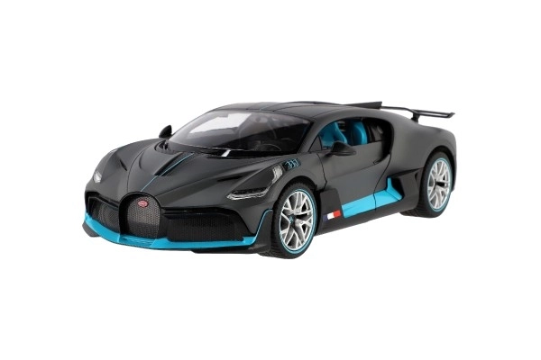 Auto RC Bugatti Divo szare plast 32cm 2,4GHz na zdal. sterowanie na baterie w pudełku 43x18x25cm
