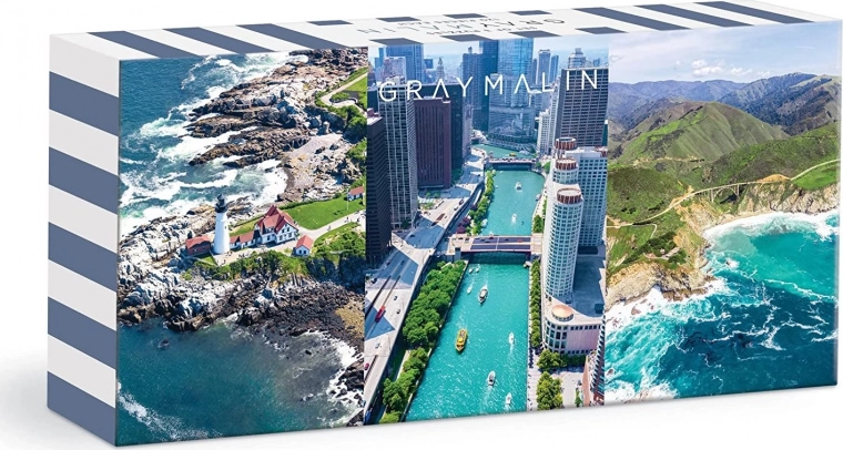 Galison puzzle zdjęcia lotnicze USA autorstwa Graya Malina 3×120 elementów