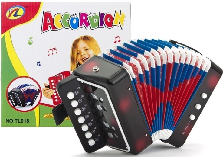 Akordeonowy instrument dla małych muzyków Czarny
