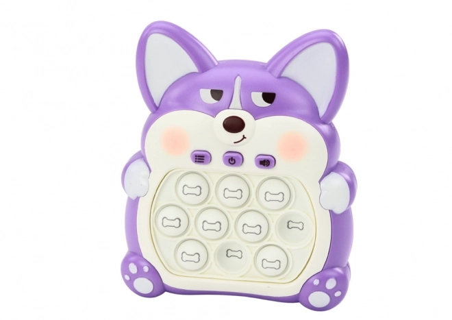 Gra arkadowa Pop-It Fox na konsolę 7 trybów gry Fioletowa