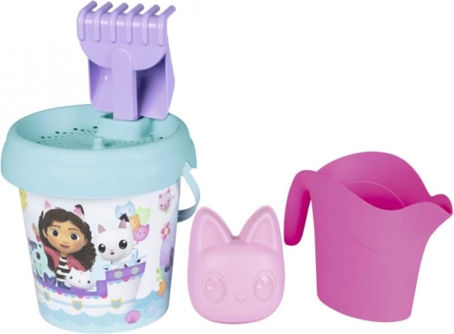 Wiaderko do piasku Gabby’s Dollhouse z konewką i akcesoriami