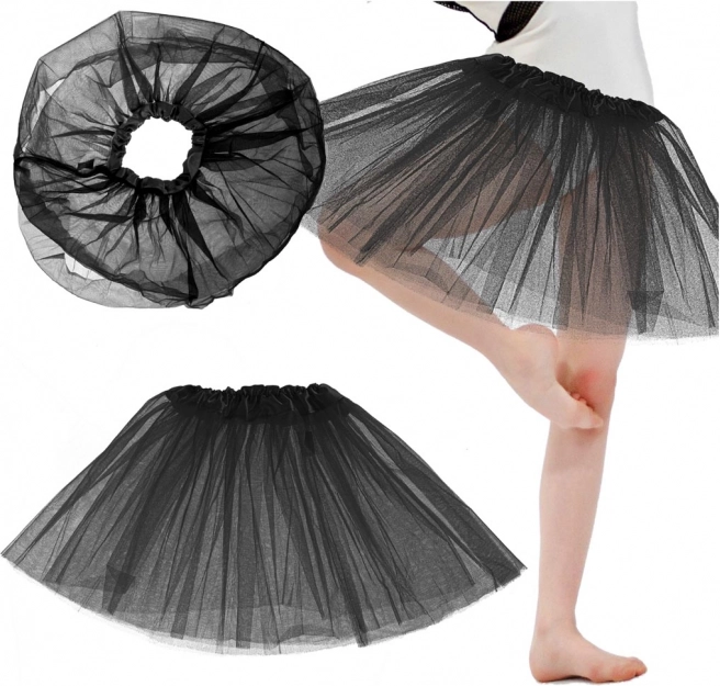 Tiulowa spódniczka tutu dla dzieci – czarna
