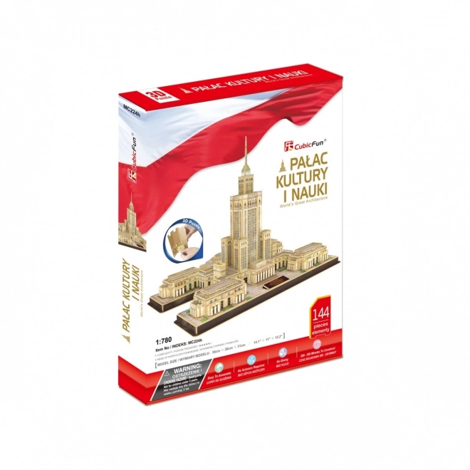 144 elementów 3D puzzle Pałac Kultury i Nauki