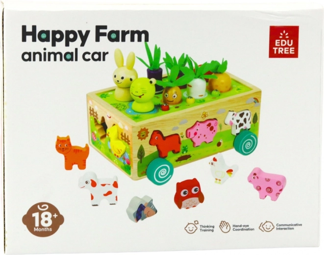 Jeżdżąca farma z sorterem i dzwoneczkami