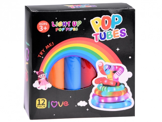 Świecące LED popowe rurki sensoryczne