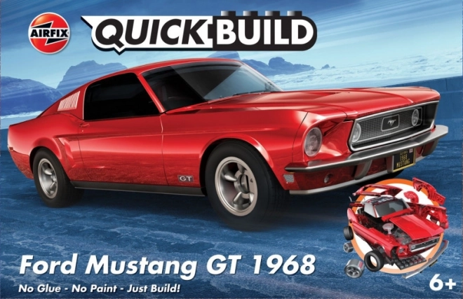 Szybki do złożenia plastikowy model Ford Mustang GT 1968