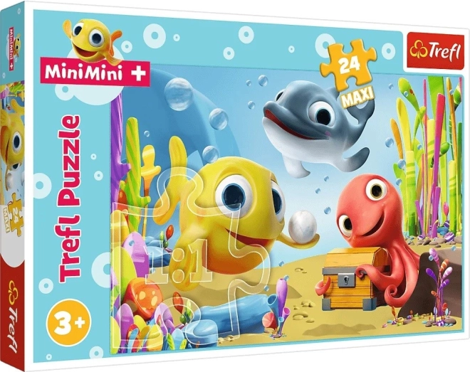Puzzle 24 Maxi Wesoła Rybka Mini Mini