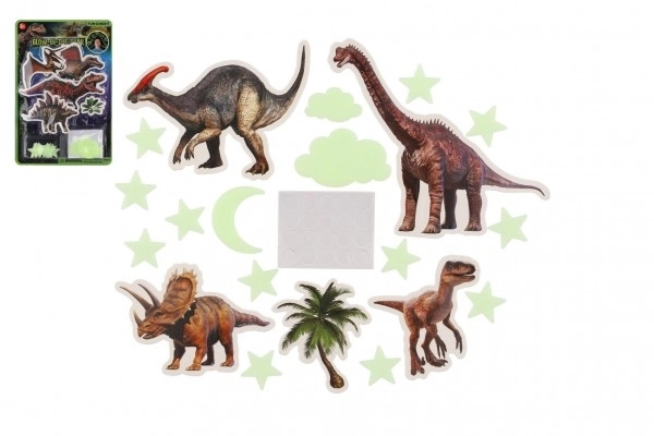 Świecące dinozaury na ścianę lub sufit