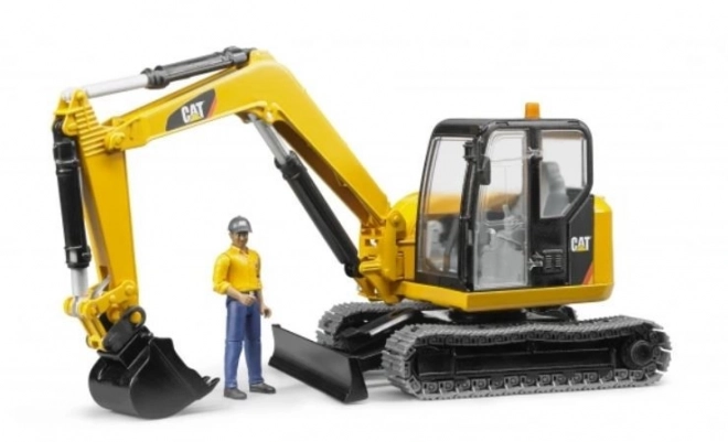Bruder Minikoparka CAT z figurką