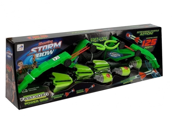 Zestaw łuczniczy 3 strzały Sportowa zielona 58 cm