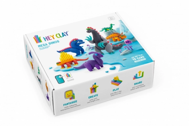 Zestaw Hey Clay Mega Dinozaury