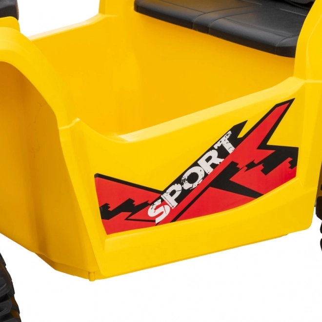 Żółty sportowy dziecięcy quad TX ATV