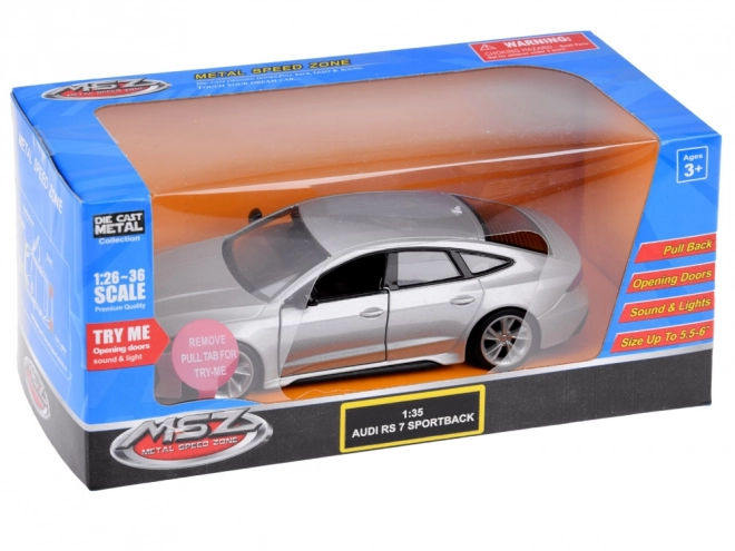 Metalowy model samochodu Audi RS 7 Sportback dla dzieci