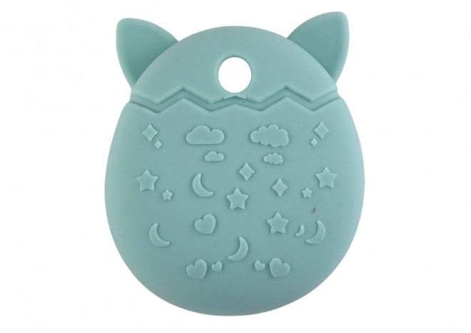 Silikonowe etui na Tamagotchi z kocim wzorem i turkusowym odcieniem