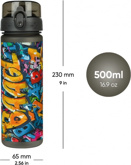 Tritanowa butelka na napoje BAAGL Skatepark 500 ml