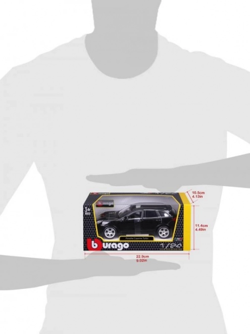 Metalowy model Porsche Cayenne Turbo czarny 1/24