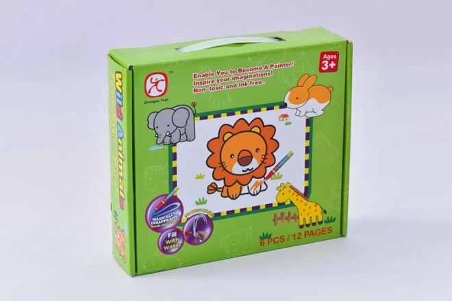 Kolorowanka puzzle zwierzęta