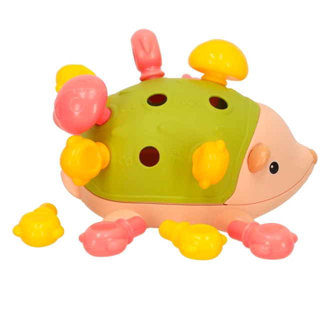 Sensoryczny jeż Montessori zielony
