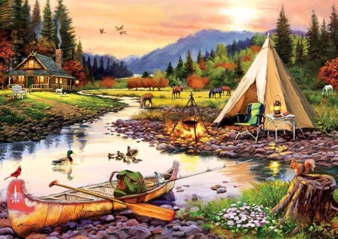 art puzzle biwakowanie 3000 elementów