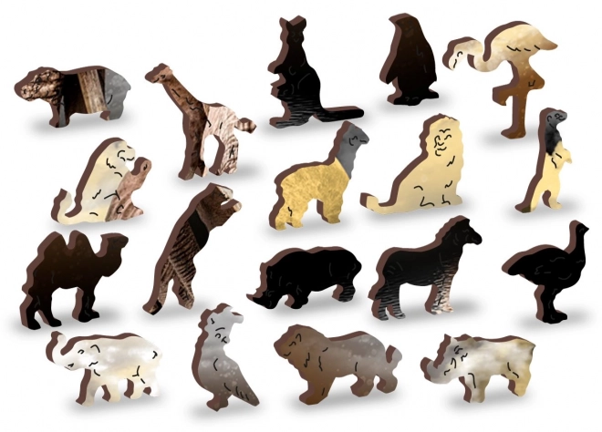 Drewniane puzzle Słoniowe Sny 2w1