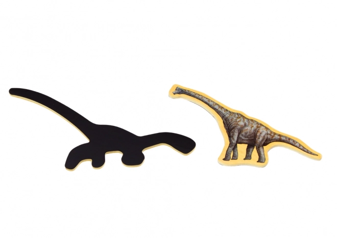 Drewniane magnesy Dinozaury zestaw 20 sztuk kolorowych