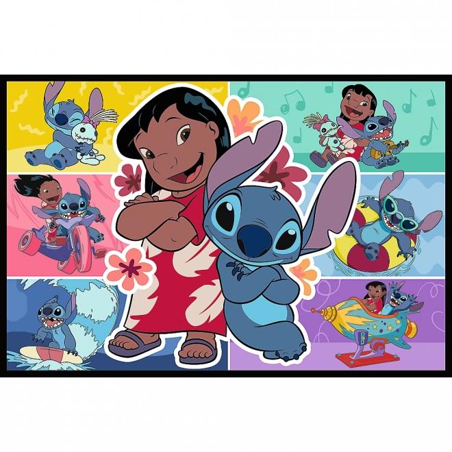 Puzzle 2x200 Wesołe Życie Stitche - Disney Lilo i Stitch