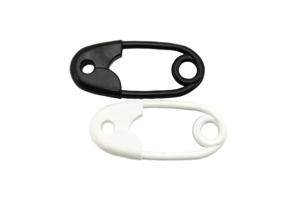 Grzechotka szpilka czarno-biały plastik 12cm, asst 2 rodzaje w woreczku 0m+