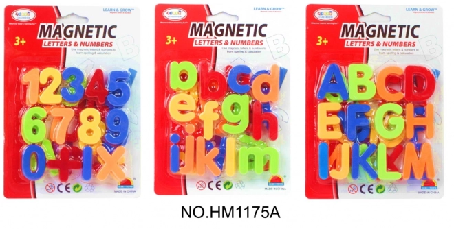 Magnetyczne litery i cyfry