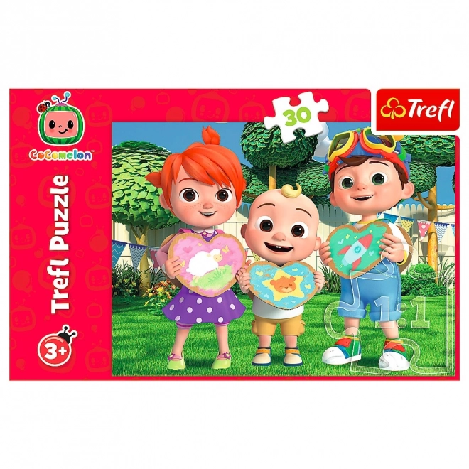 Puzzle 30 elementów Cocomelon Pobawmy się razem
