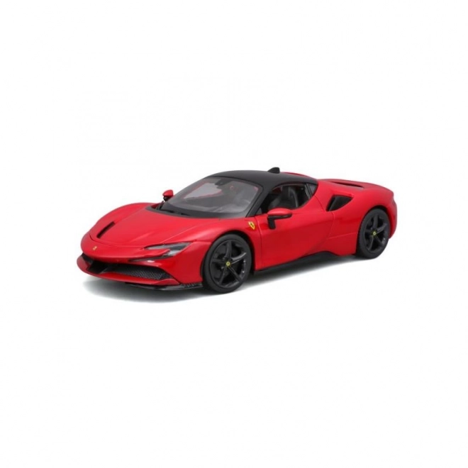 Metalowy model Ferrari SF90 Stradale czerwony 1:18