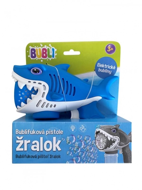 BUBLI Pistolet do baniek mydlanych rekin