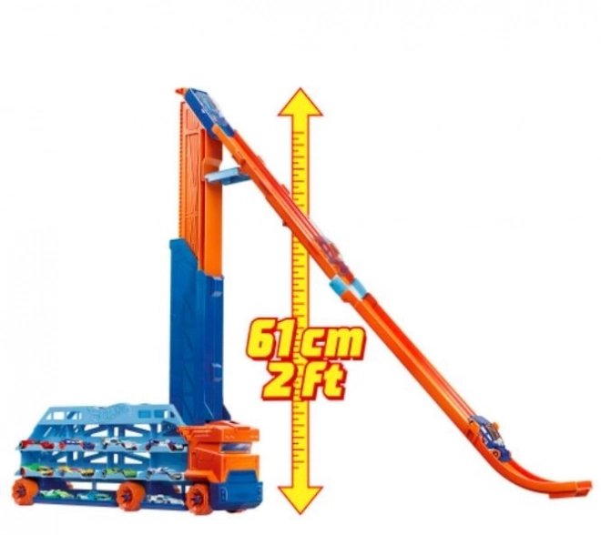 Hot Wheels Ciężarówka z wysokim torem HDY92