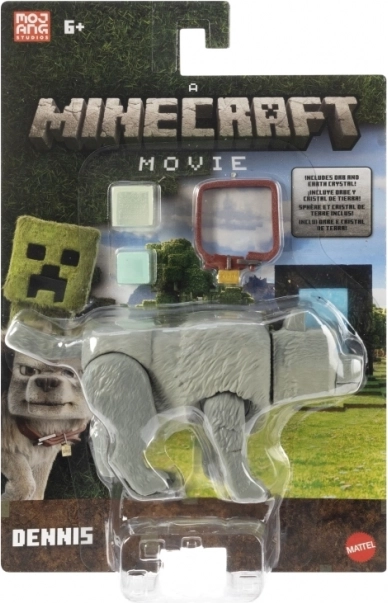 Filmowa figurka wilka z Minecrafta