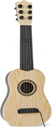 Plastowa dziecięca gitara z czterema strunami