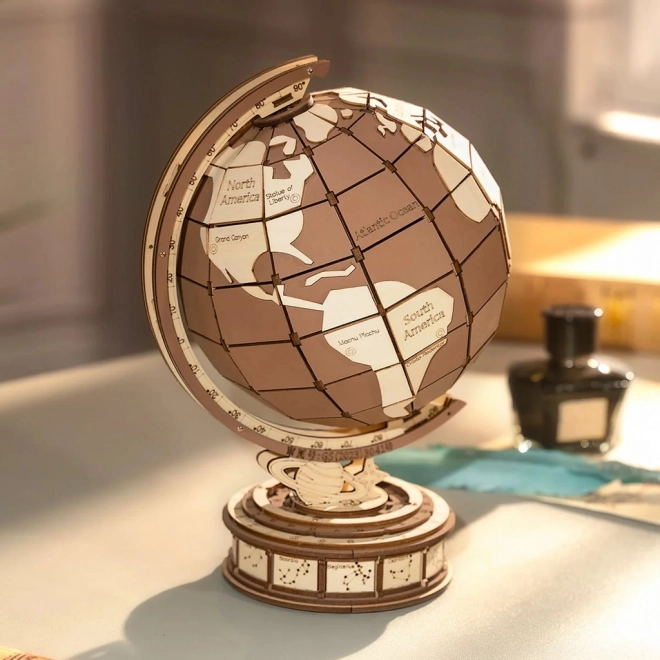 3D drewniana układanka Rolife Globus
