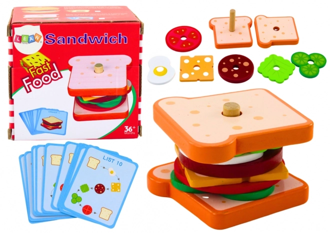 Drewniane karty na kanapki 8 El Recipe Cards 10 szt.