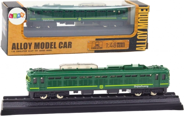 Kolekcjonerski metalowy model pociągu 1:48 zielony